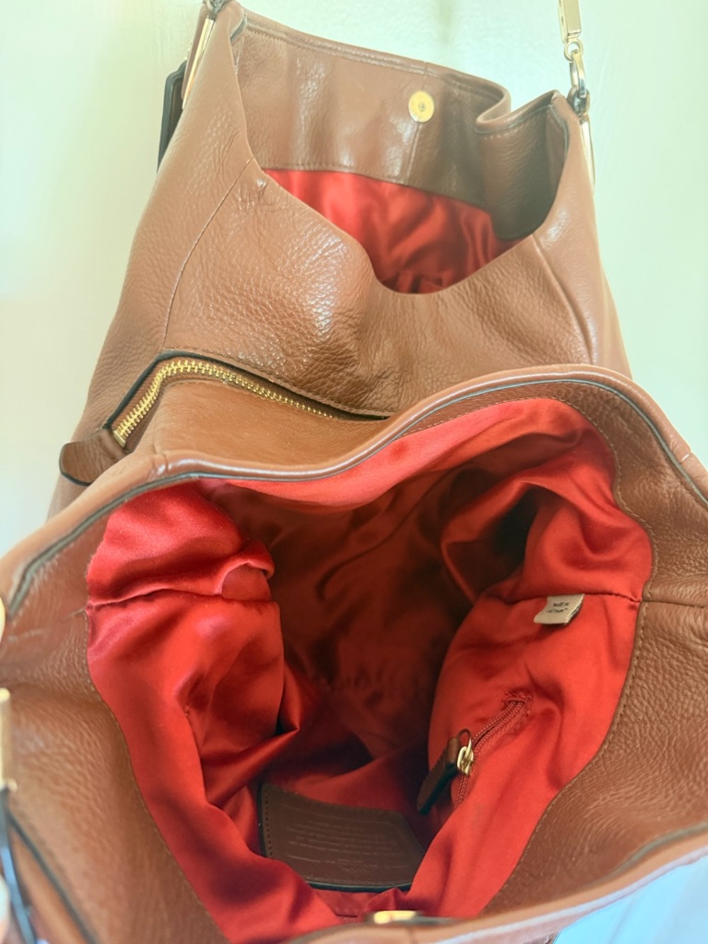 COACH Leather Shoulder Tote - Picture 13 of 14